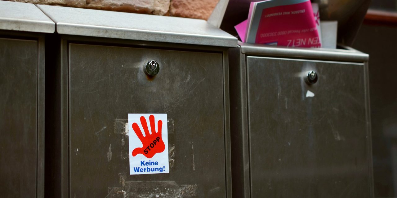 59% befürworten Beibehaltung von „Bitte keine Werbung“-Aufklebern an Briefkästen